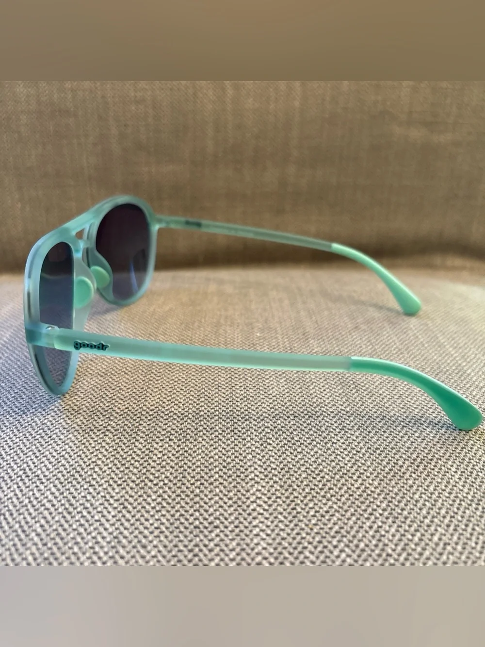 Goodr Mach G Aviator Sunglasses in Timeshare on Neptune Color a polarized lenses